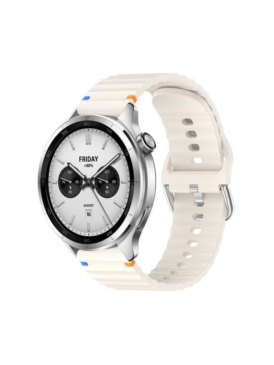 Λουράκι Σιλικόνης Μπεζ (Xiaomi Watch S4 47mm)