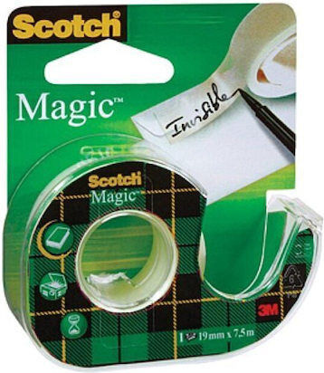 3m Scotch Magic Tape Dispenser 19 Mm X 7.5 M Transparent