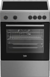 Beko Свободностояща с Керамични Плотове Inox FBM6701X Beko Свободностояща с Керамични Плотове Inox FBM6701X