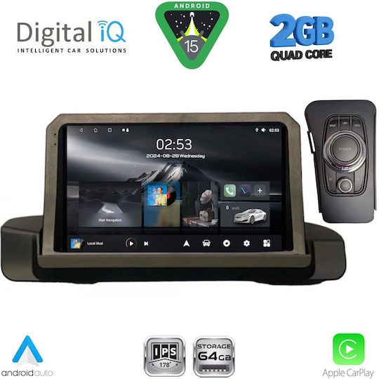 Digital IQ Car Audio System for BMW Series 3 2005-2012 (Bluetooth/USB/WiFi/GPS/Apple-Carplay/Android-Auto) with Touch Screen 9"