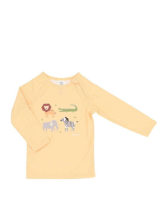 Kids Swimwear Long Sleeve Shirt Yellow