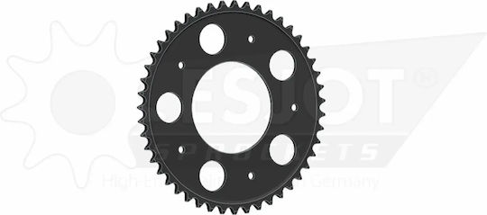 Esjot Rear Steel Sprocket 525 Black 47 Teeth 50-29040-47