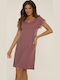 De Lafense Summer Women's Nightdress Blueberry