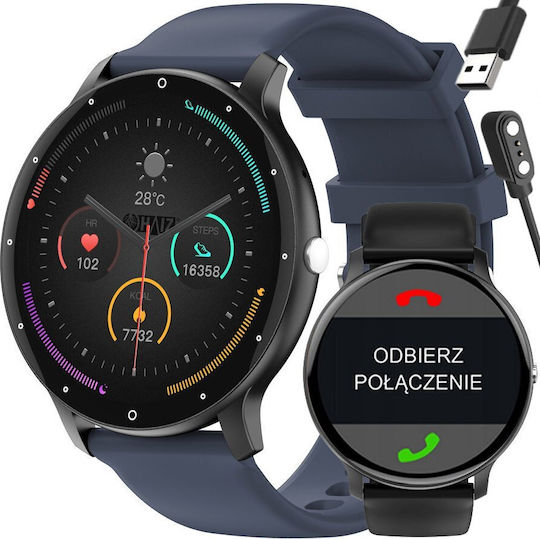 GT1 PRO 46mm Smartwatch με Παλμογράφο (Μπλε)