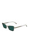 Calvin Klein Feminini Ochelari de soare cu Argintiu Cadru și Verde Lentilă CK24110S 716
