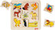 Lemnos Puzzle pentru Copii Animal 9buc Goki