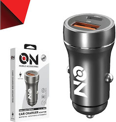Auto Gs Φορτιστής Αυτοκινήτου με Θύρες 1xUSB-A 1xType-C Auto Gs Φορτιστής Αυτοκινήτου με Θύρες 1xUSB-A 1xType-C