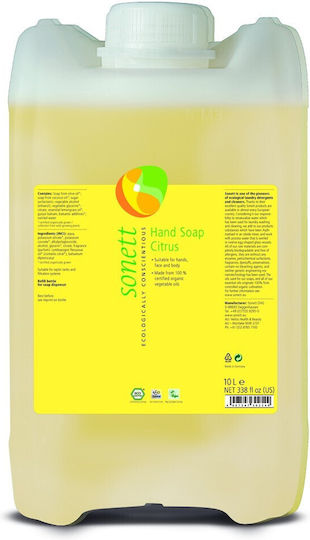 Săpun Lichid – Gel de Duș Ecologic – Lămâie 10l Sonett
