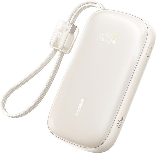 Baseus EnerFill FC21 QPow3 Ultra Външна Батерия 20000mAh 22.5W с USB-A Изходен Порт Power Delivery / Бързо Зареждане Бежова