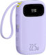 Baseus EnerFill FC31 QPow3 Ultra Power Bank 20000mAh 22.5W with USB-A Port Purple