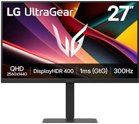 LG UltraGear IPS HDR Gaming Monitor 27" QHD 2560x1440 300Hz με Χρόνο Απόκρισης 1ms GTG