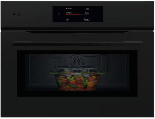 Εντοιχιζόμενος Φούρνος Μικροκυμάτων με Grill 44lt Μαύρος