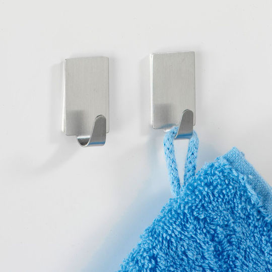 Wenko 4478010100 Κρεμαστράκια με Αυτοκόλλητο Inox Χάλκινα 4τμχ