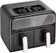 Amica Air Fryer with Double Detachable Bucket 8lt Black 1367586