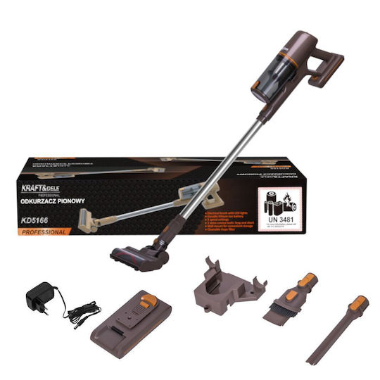 Kraft & Dele KD5166 Επαναφορτιζόμενη Σκούπα 2 σε 1 Stick & Χειρός 25.2V