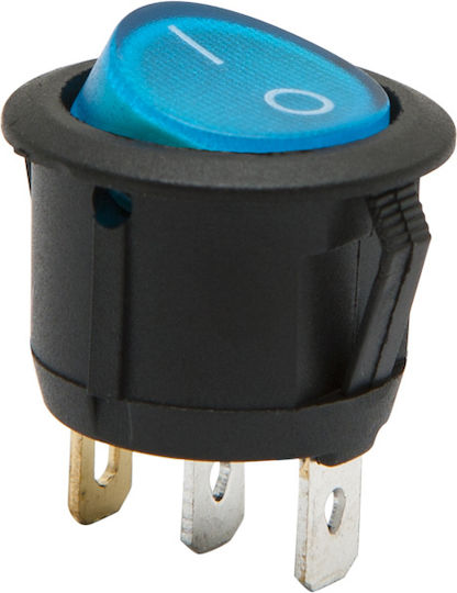 Set 5 Bucăți Comutatoare Balansoar 1 Circuit 6a-250v On-Off Lumini Albastre