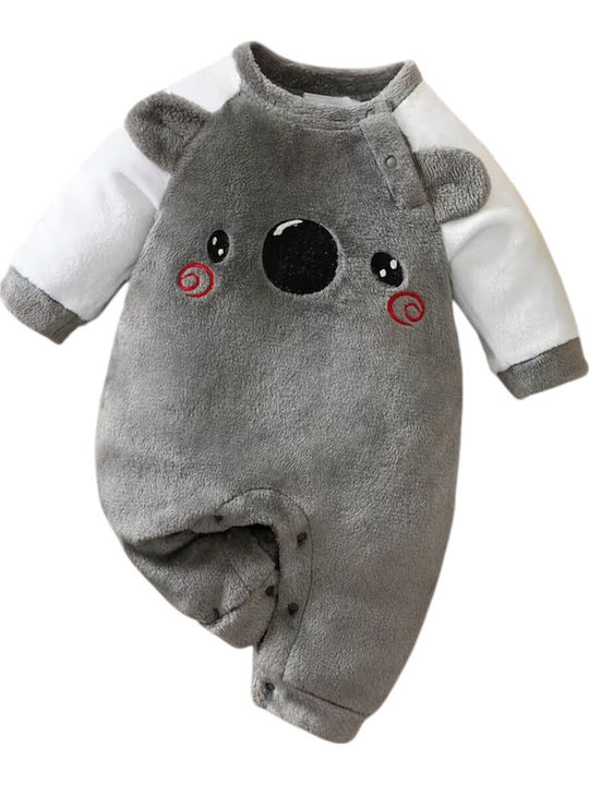 TakTakBaby Baby Bodysuit Long-Sleeved Gray