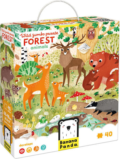 Kinderpuzzle für 3+ Jahre alt+ Jahre 40pcs Banana Panda