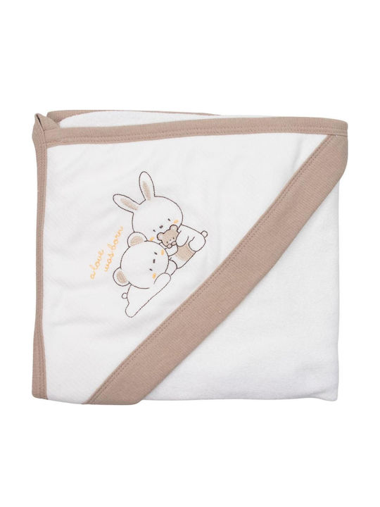 Kamtex Baby Baby-Badetuch mit Kapuzen 80x90cm