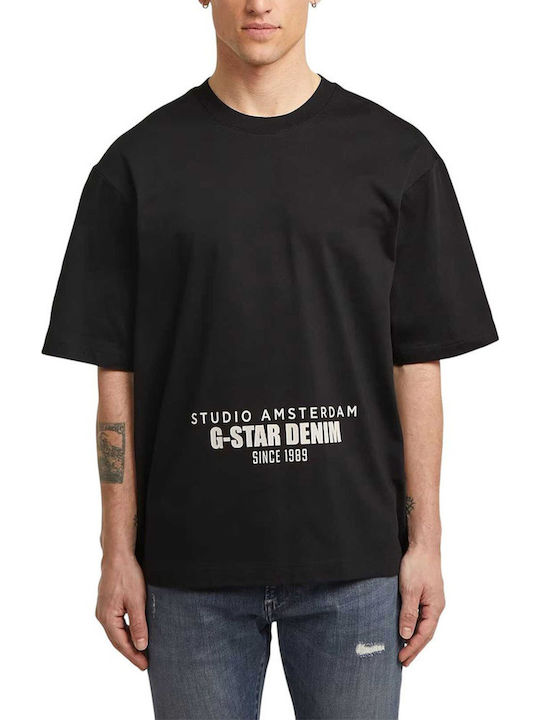 G-Star Raw Boxy Тениска Black