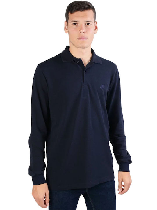 Polo Μπλούζα Μακρυμάνικη Navy Μπλε