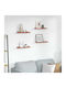 Wall Shelves Red (4 Pieces) 40x9x3 cm