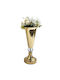 Marhome Decorative Vase Gold 12x12x33cm