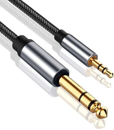 3.5mm Male To 3.5mm Male Black 1m Audio Cable With Gold Plated Terminals Stereo