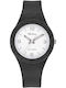 Tekday Strap Damen Uhr mit Schwarz Kautschukarmband