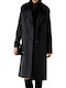 Damen Anthracite Mantel mit Knöpfen