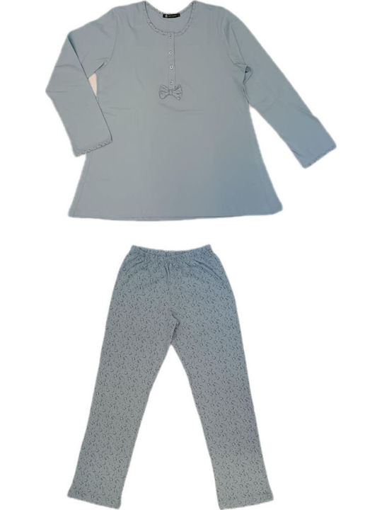 Zen Intimates Winter Women's Pyjama Set Sky Blue