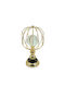 Metallic Gold Black Large Sphere Glass 20x36cm Decor Piece 6 Pieces