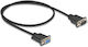 Serial Cable Delock D-sub9 0.5m M F Slim Male Housing
