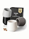 Miamio Set Tassen Espresso Keramik Gray 90ml 4Stück