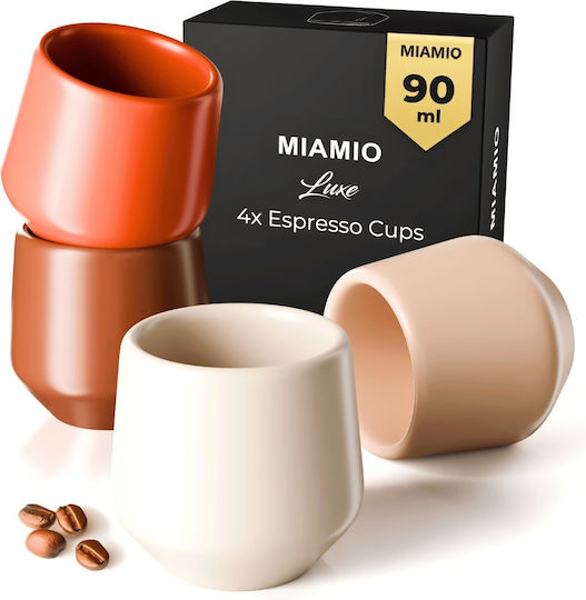 Miamio Σετ Φλιτζάνια Espresso 4τμχ