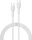 Devia Kintone Ec151 USB 2.0 Cable USB-C male - USB-C 60W Λευκό 1m NO-DVCB-379543