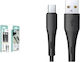 Ikrea USB 2.0 Cable USB-C male - USB-A 18W Μαύρο 1m