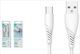 Ikrea USB 2.0 Cable USB-C male - USB-A 18W Λευκό 1m