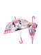 Rain Kids Curved Handle Umbrella Pink