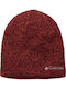 Whirlibird Watch Cap Beanie Unisex Beanie Knitted in Burgundy color