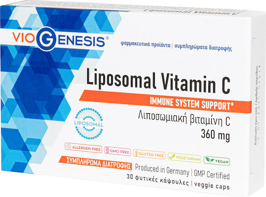 Viogenesis Liposomal Vitamin C 360mg 30 Capsules
