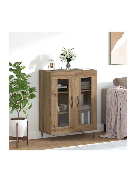 Side Desk Artisan Oak Floor-standing Living Roo...