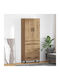 Highboard, Dulap de Sufragerie de Pardoseală din Placă Aglomerată, Stejar Artisan, 69,5x34x180 cm,