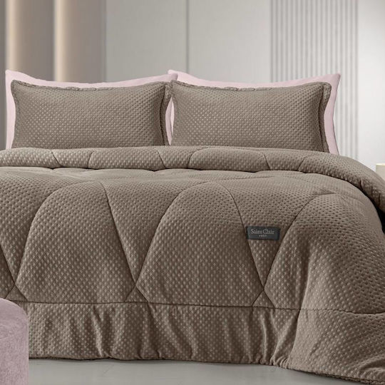 Saint Clair Bettbezug Kleines Doppelbett 180x240cm Vison