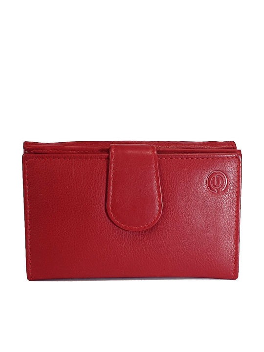Large Leather Women's Wallet Travel with RFID Red
