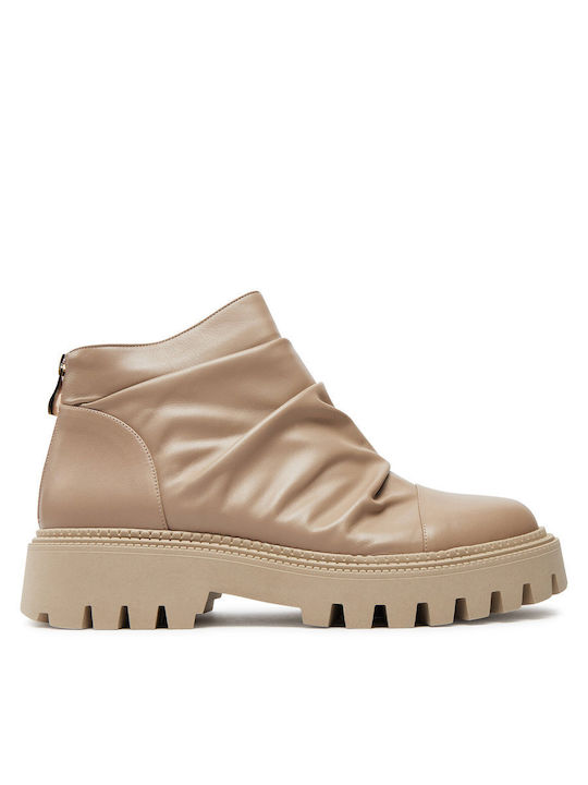 Ghete Dama Ankle Bej