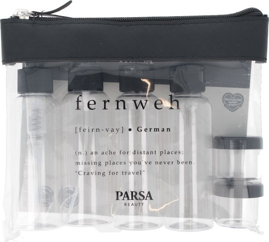 Parsa Σετ Ταξιδιου Spray Dispenser Μαυρο 6 Τμχ