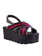 Women's Ankle Strap Platforms Blue
