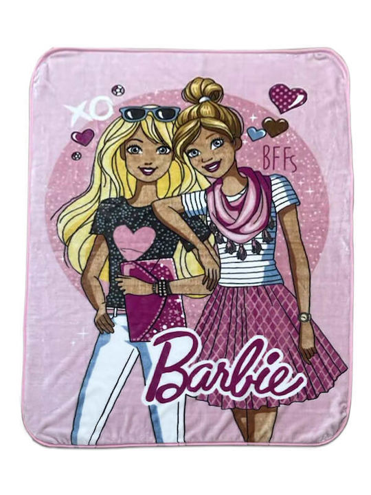Velvet Barbie Pink Blanket 220x160cm