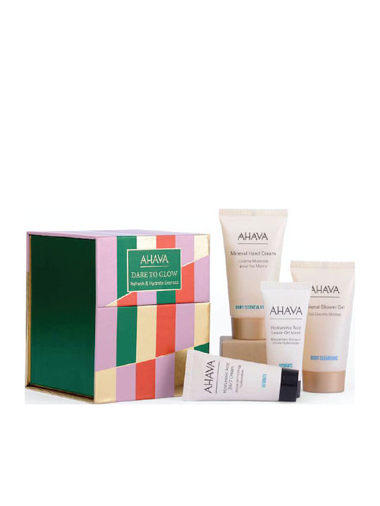 Ahava Refresh & Hydrate Express Комплект за грижа за кожата за Хидратация, Почистване на тялото & Блясък